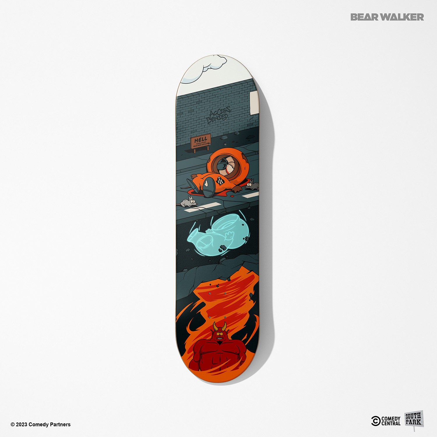 South Park Kenny Goes to Hell Skateboard Deck  (Prototype Shown) View 6