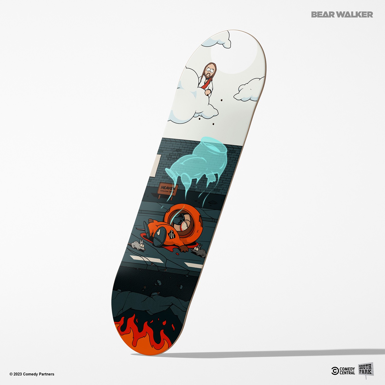 South Park Kenny Goes to Heaven Skateboard Deck  (Prototype Shown) View 6