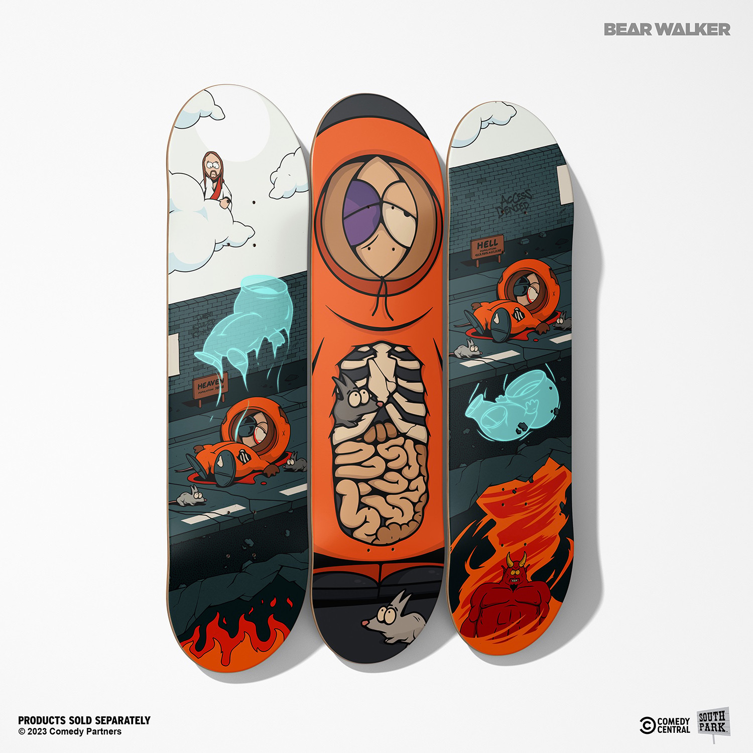 South Park Kenny Goes to Heaven Skateboard Deck  (Prototype Shown) View 9