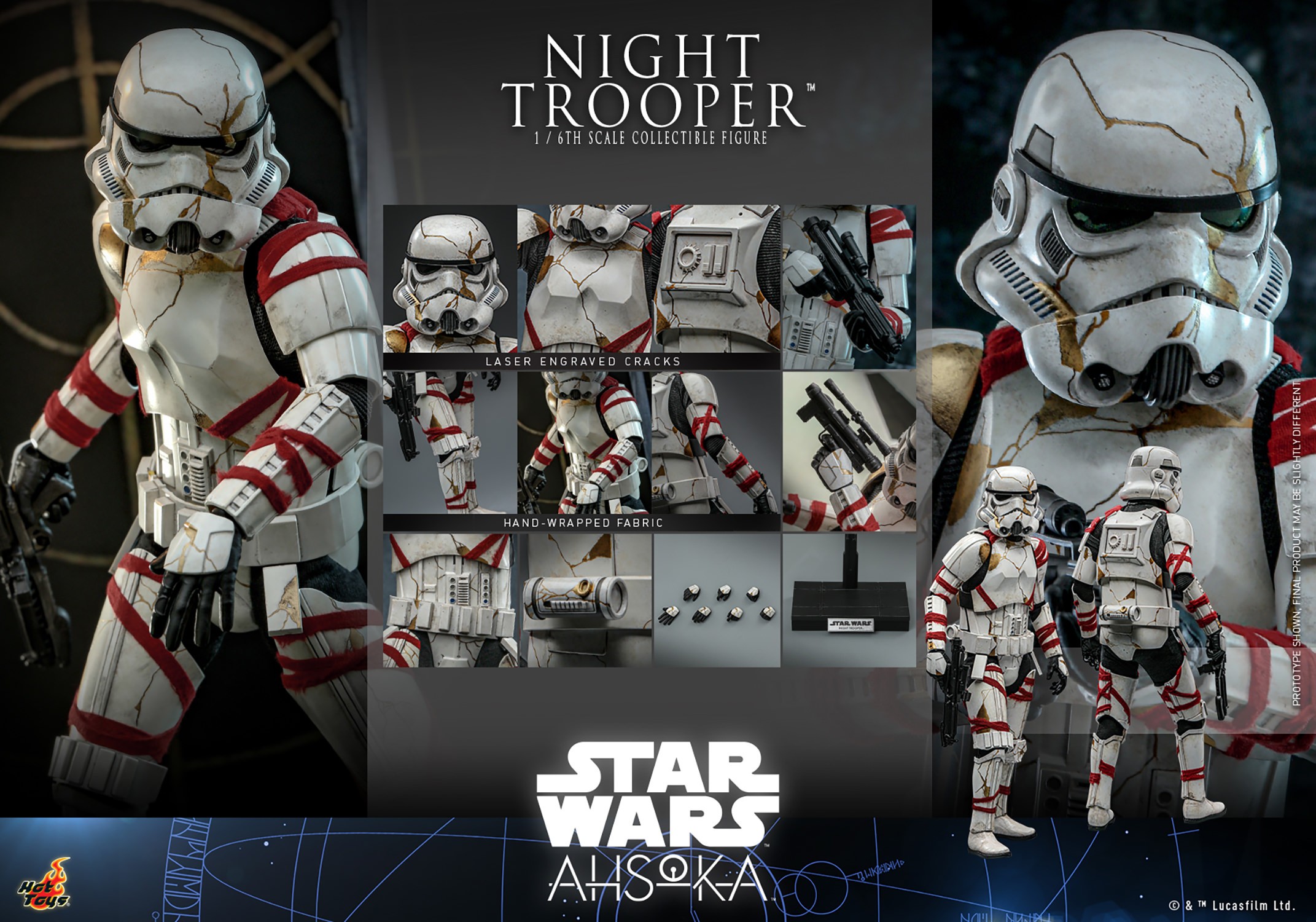 Star Wars Night Trooper™ Sixth Scale Figure  (Prototype Shown) View 17