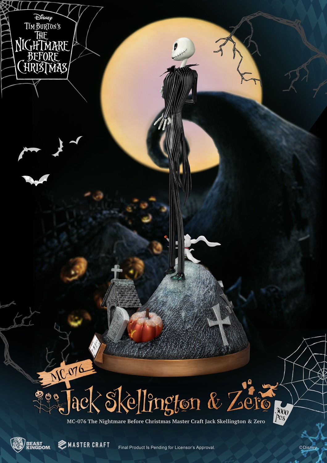 Disney Jack Skellington & Zero Statues  (Prototype Shown) View 10