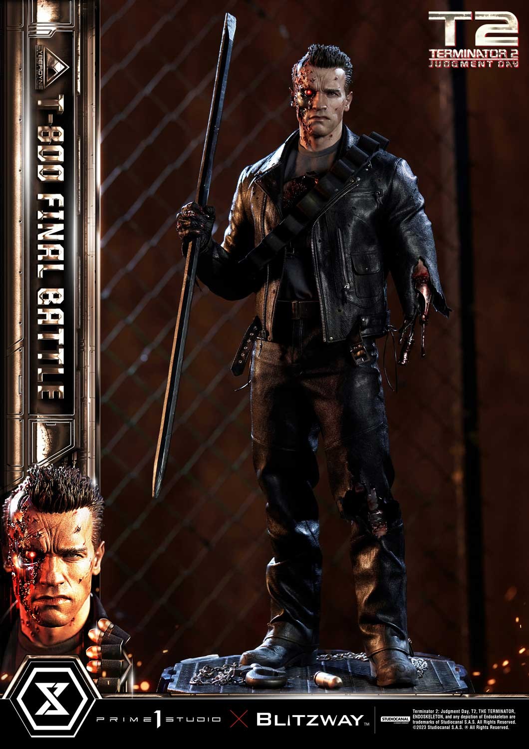 T-800 Final Battle 1:3 Scale Statue by Prime 1 Studio