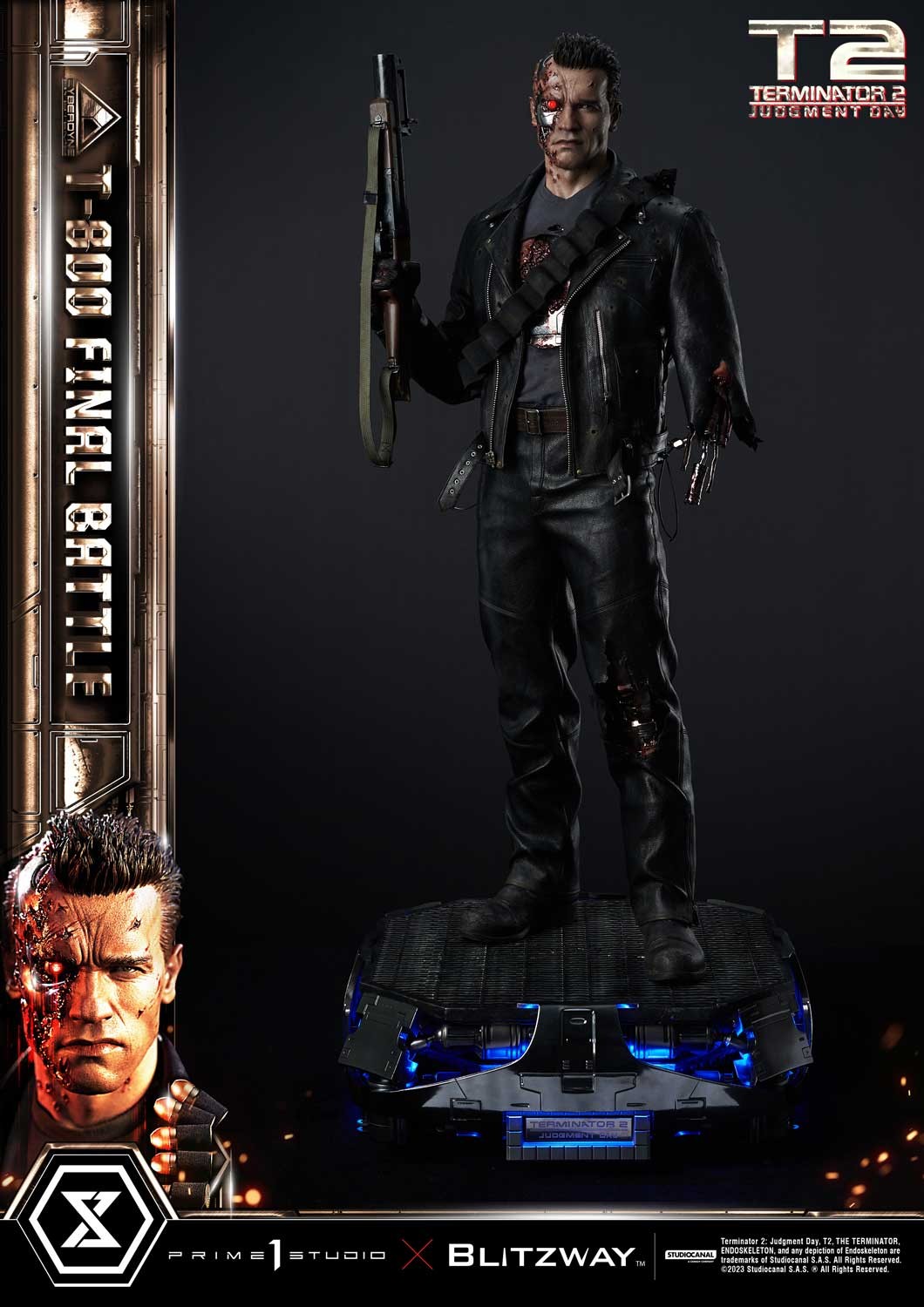 T-800 Final Battle (Deluxe Bonus Version) 1:3 Scale Statue by