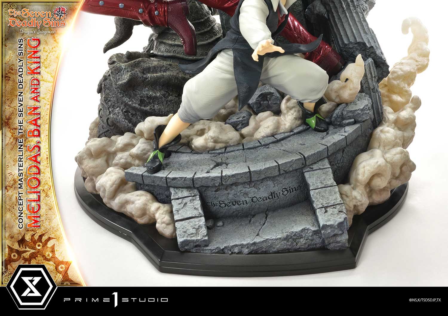 The Seven Deadly Sins Meliodas, Ban, and King Statues  View 15