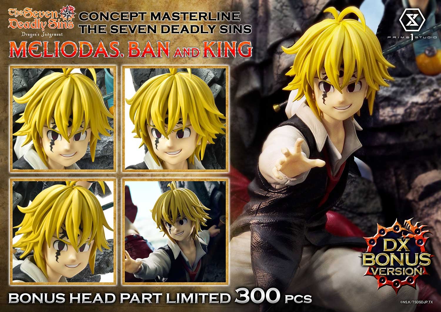 The Seven Deadly Sins Meliodas, Ban, and King (Deluxe Bonus Version) Statues  View 6