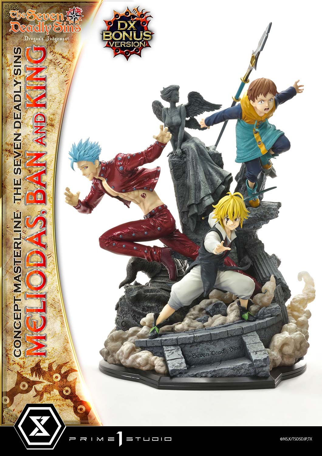 The Seven Deadly Sins Meliodas, Ban, and King (Deluxe Bonus Version) Statues  View 7