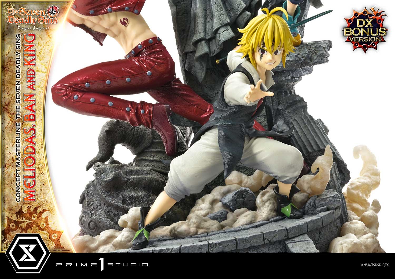 The Seven Deadly Sins Meliodas, Ban, and King (Deluxe Bonus Version) Statues  View 8
