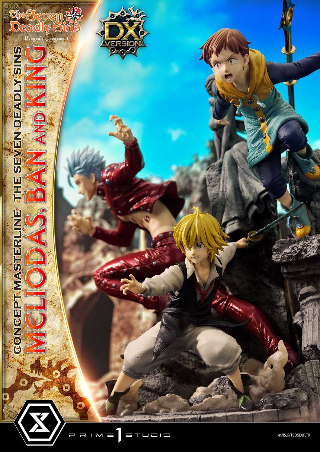 The Seven Deadly Sins Meliodas, Ban, and King (Deluxe Bonus Version) Statues  View 11