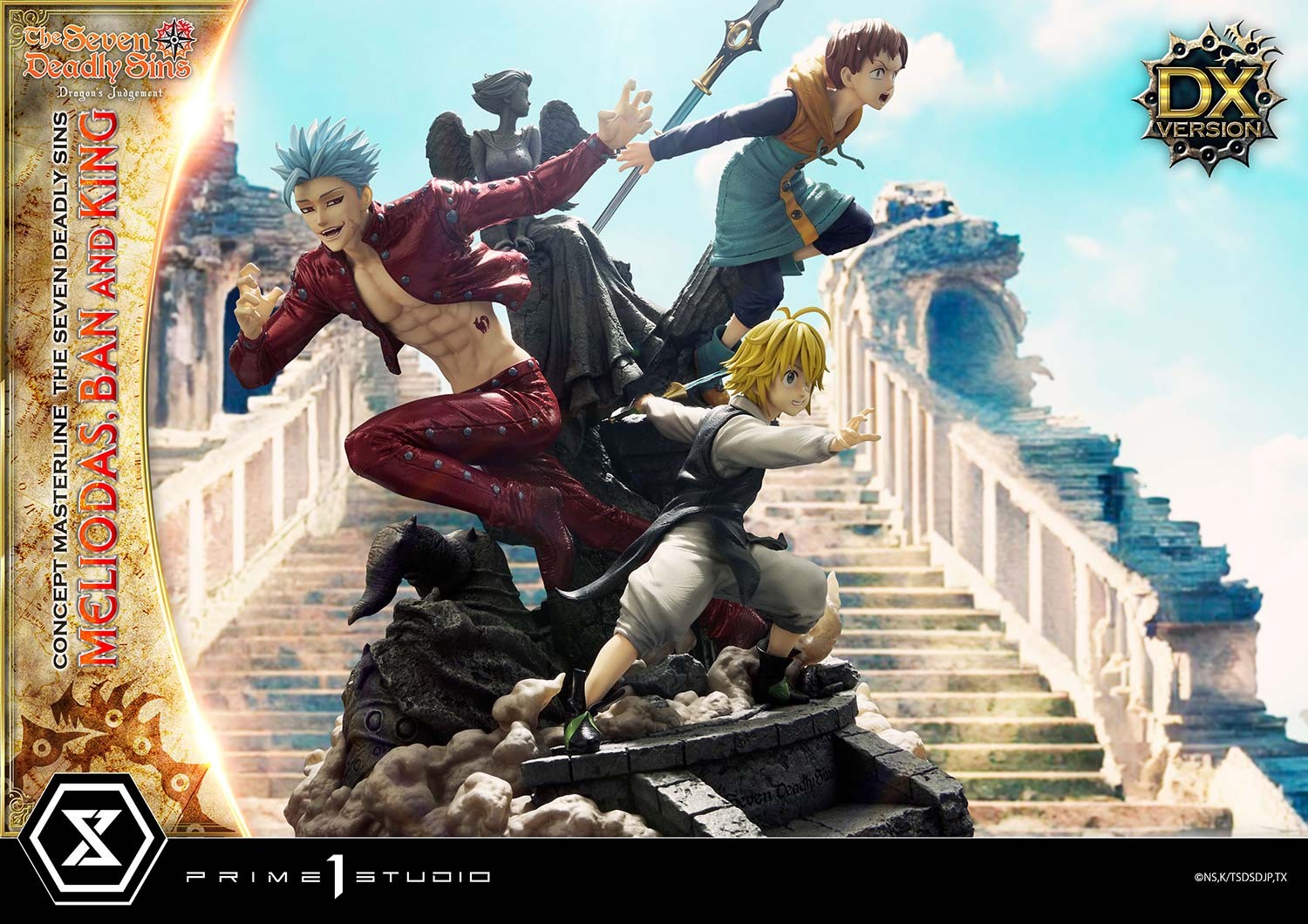 The Seven Deadly Sins Meliodas, Ban, and King (Deluxe Bonus Version) Statues  View 12