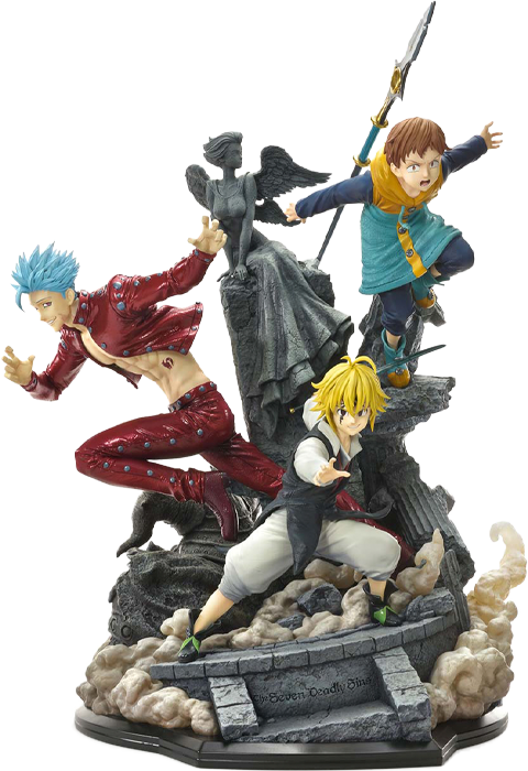 The Seven Deadly Sins Meliodas, Ban, and King (Deluxe Bonus Version) Statues  View 17