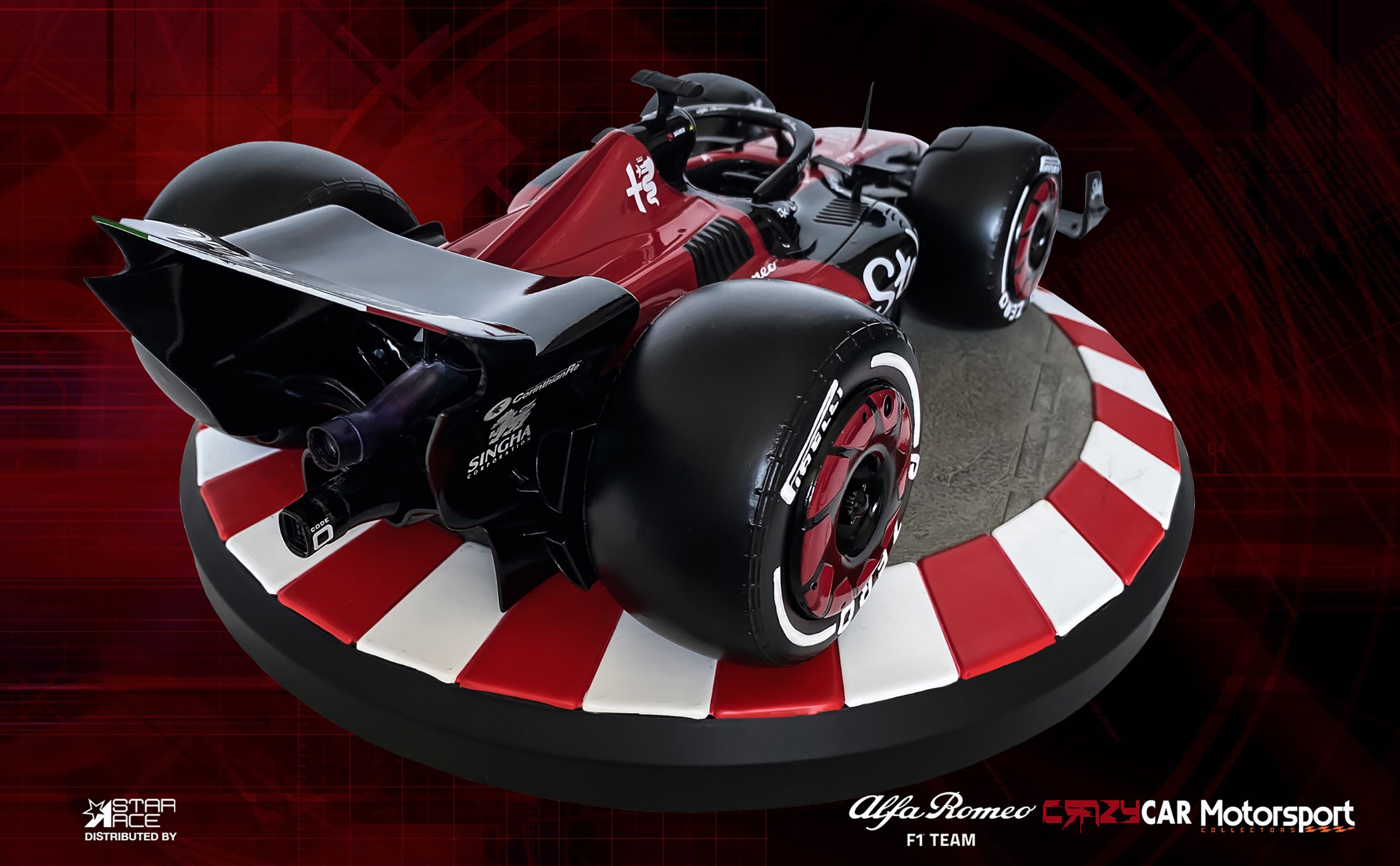 Formula 1 Alfa Romeo Statues  (Prototype Shown) View 15