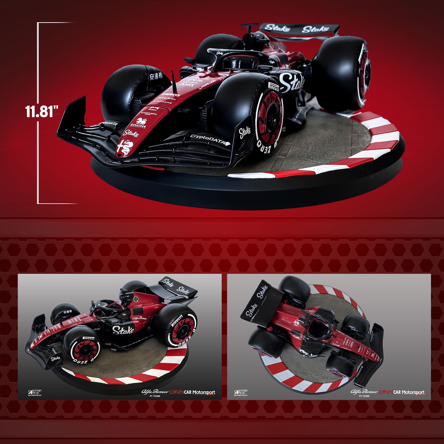 Formula 1 Alfa Romeo Statues  (Prototype Shown) View 2