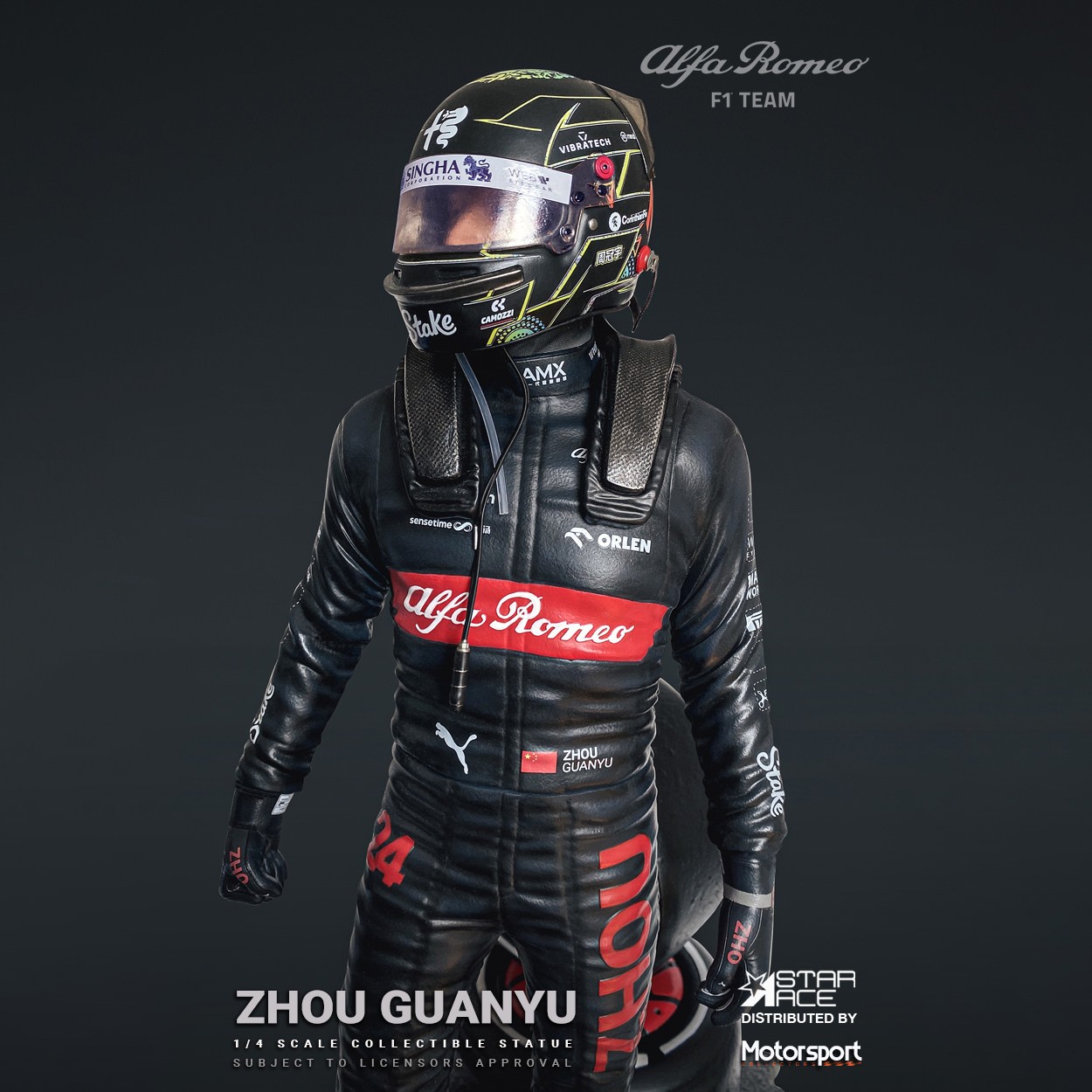 Formula 1 Zhou Guanyu Statues  (Prototype Shown) View 4
