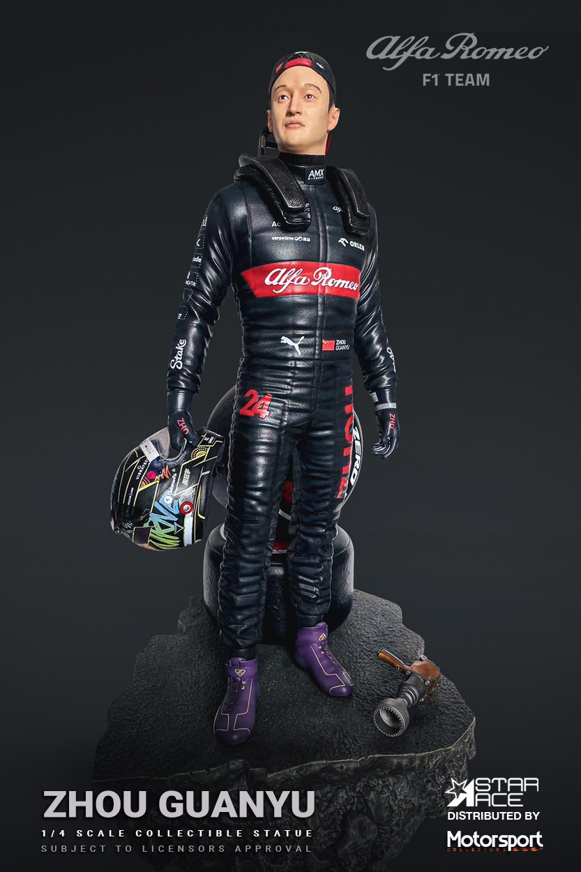 Formula 1 Zhou Guanyu Statues  (Prototype Shown) View 6