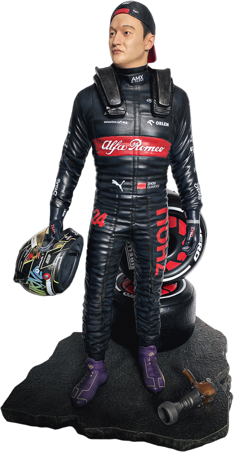 Formula 1 Zhou Guanyu Statues  (Prototype Shown) View 21