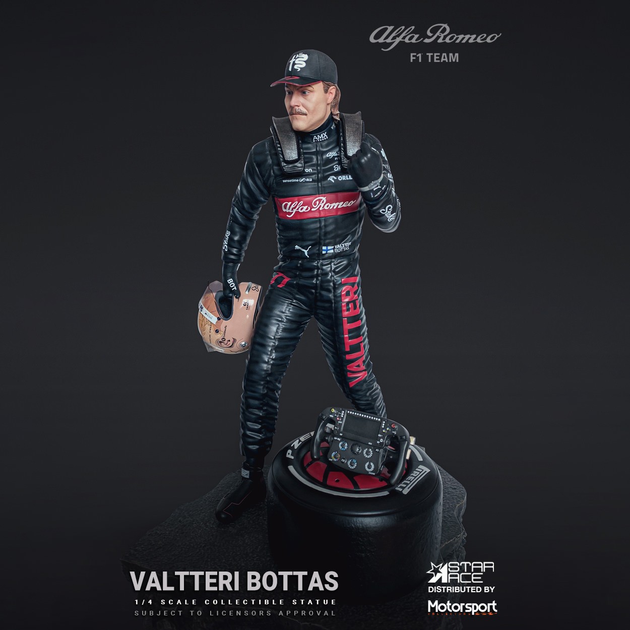 Formula 1 Valtteri Bottas Statues  (Prototype Shown) View 1