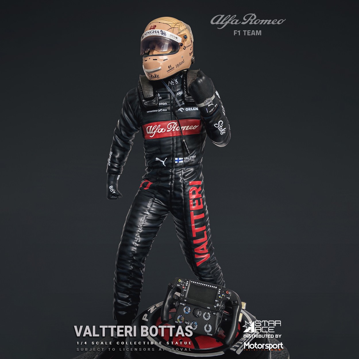 Formula 1 Valtteri Bottas Statues  (Prototype Shown) View 4