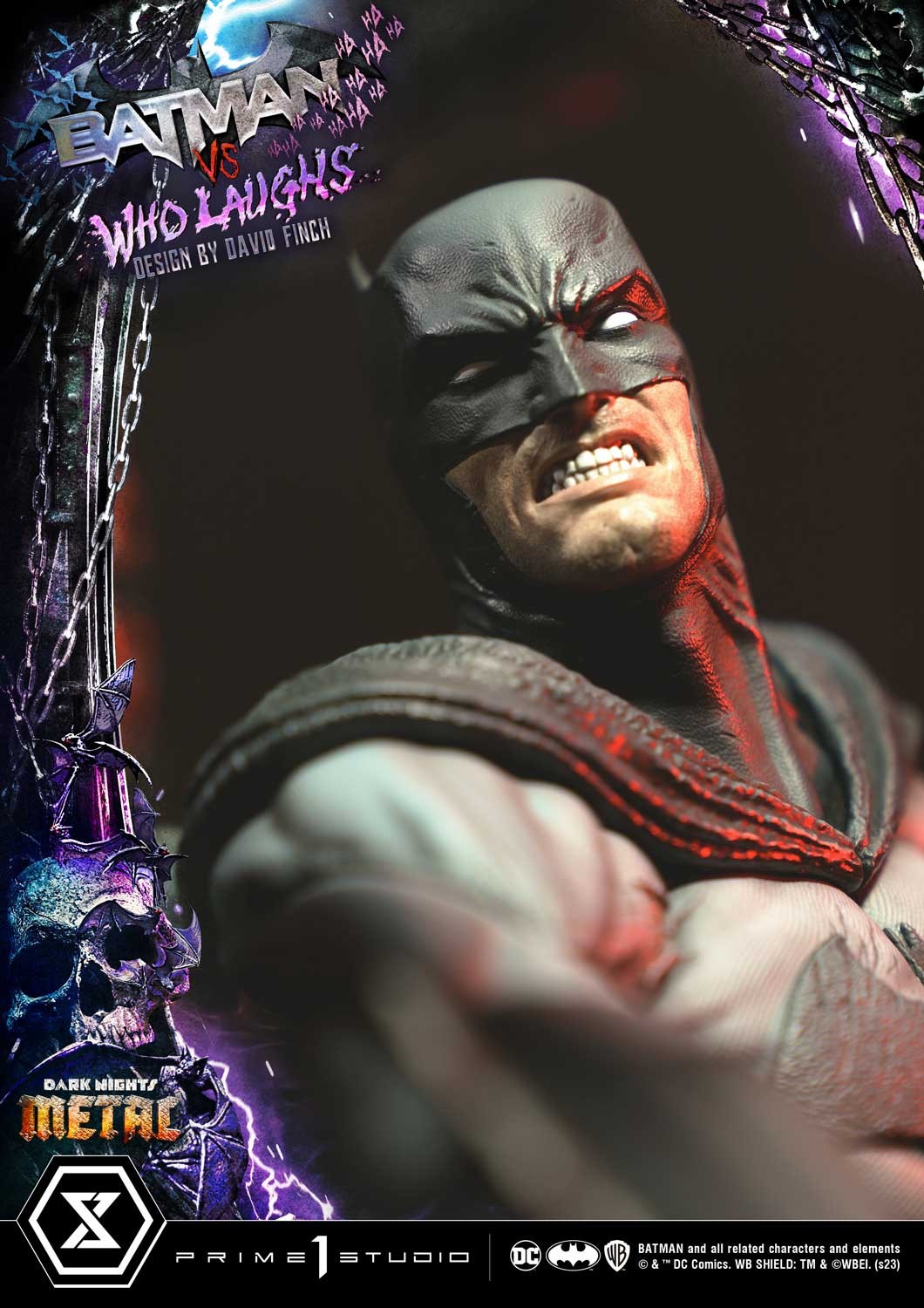 DC Comics Batman vs Batman Who Laughs Quarter Scale Statue  (Prototype Shown) View 9