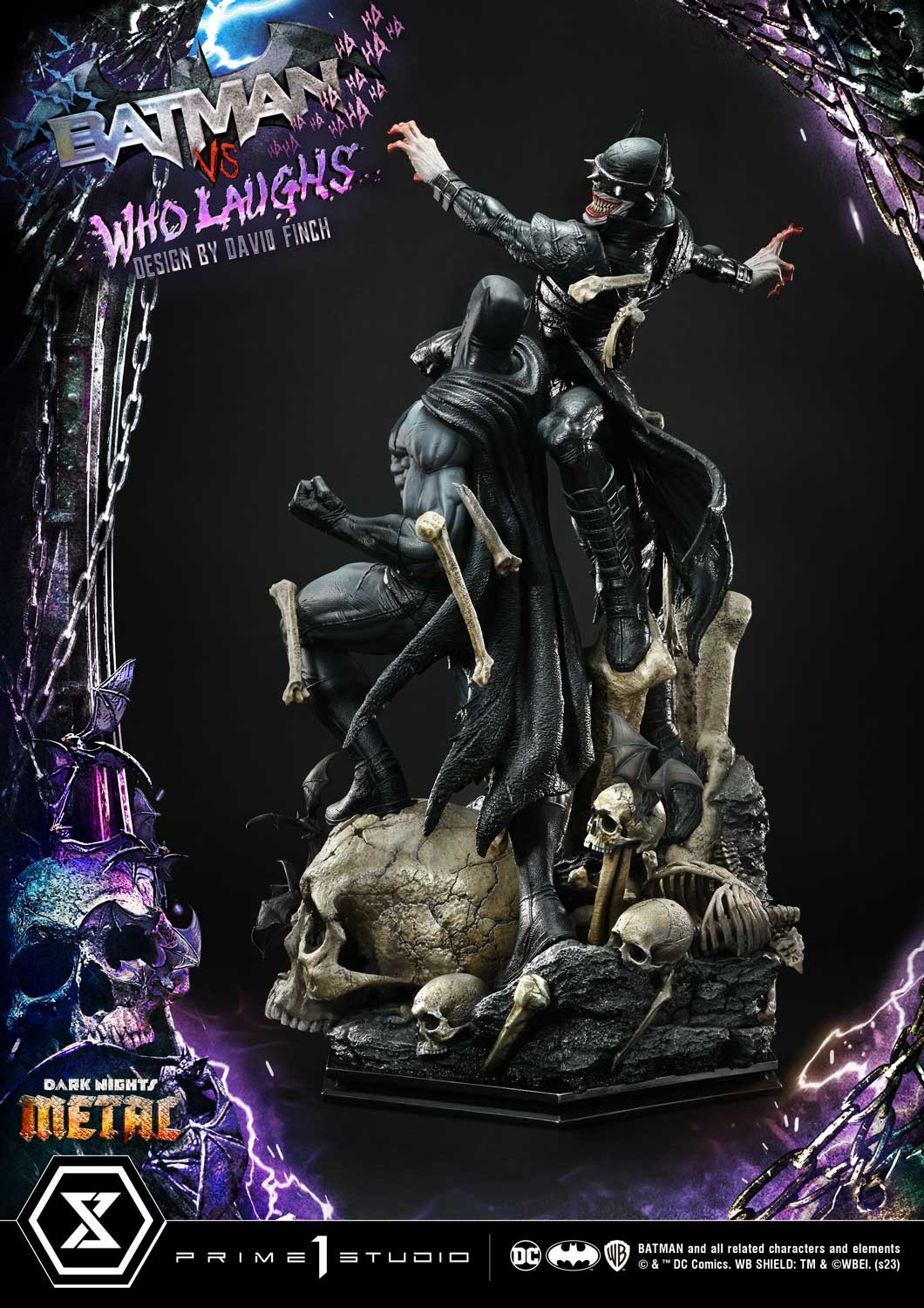 DC Comics Batman vs Batman Who Laughs Quarter Scale Statue  (Prototype Shown) View 13