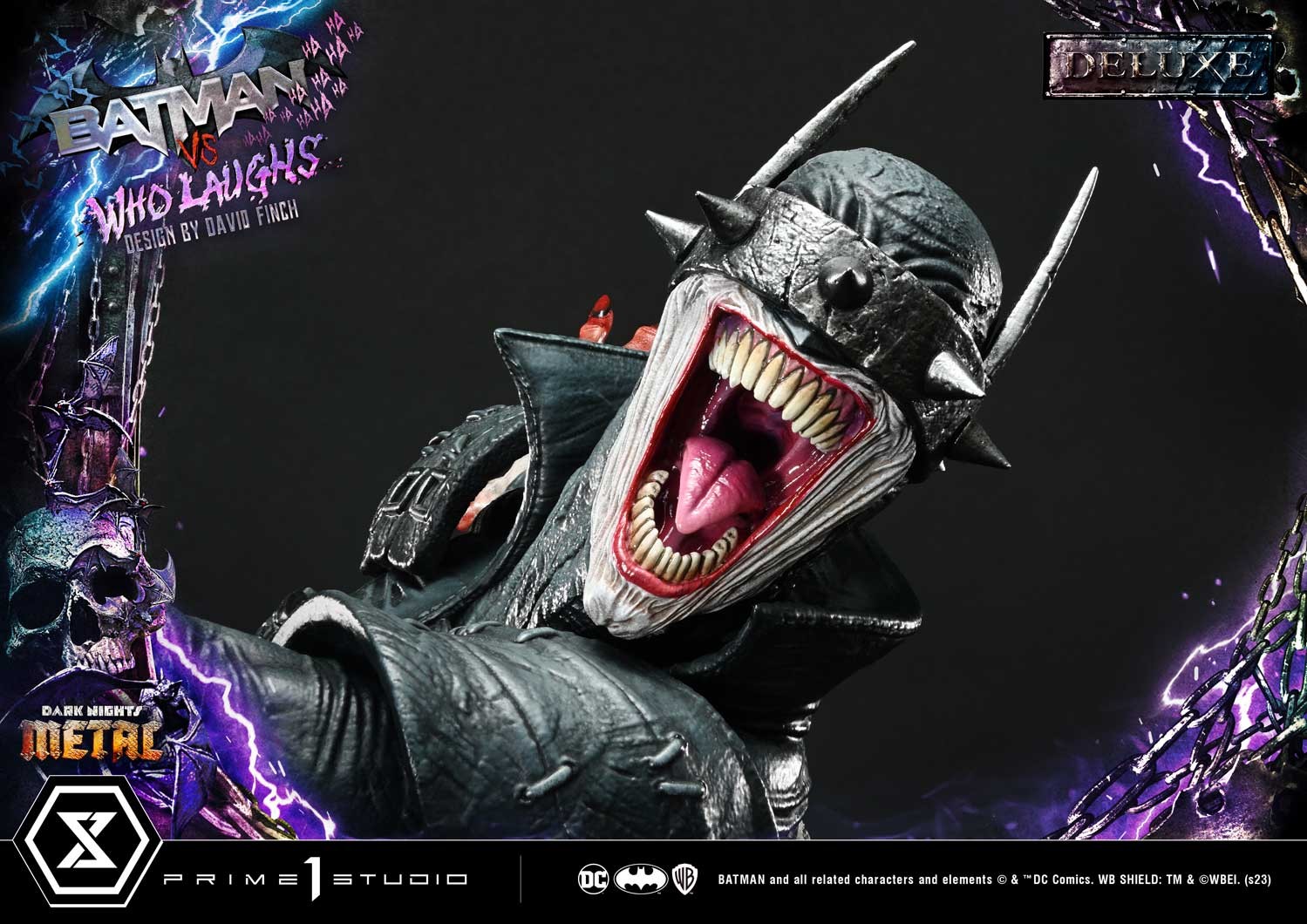DC Comics Batman vs Batman Who Laughs (Deluxe Version) Quarter Scale Statue  (Prototype Shown) View 3