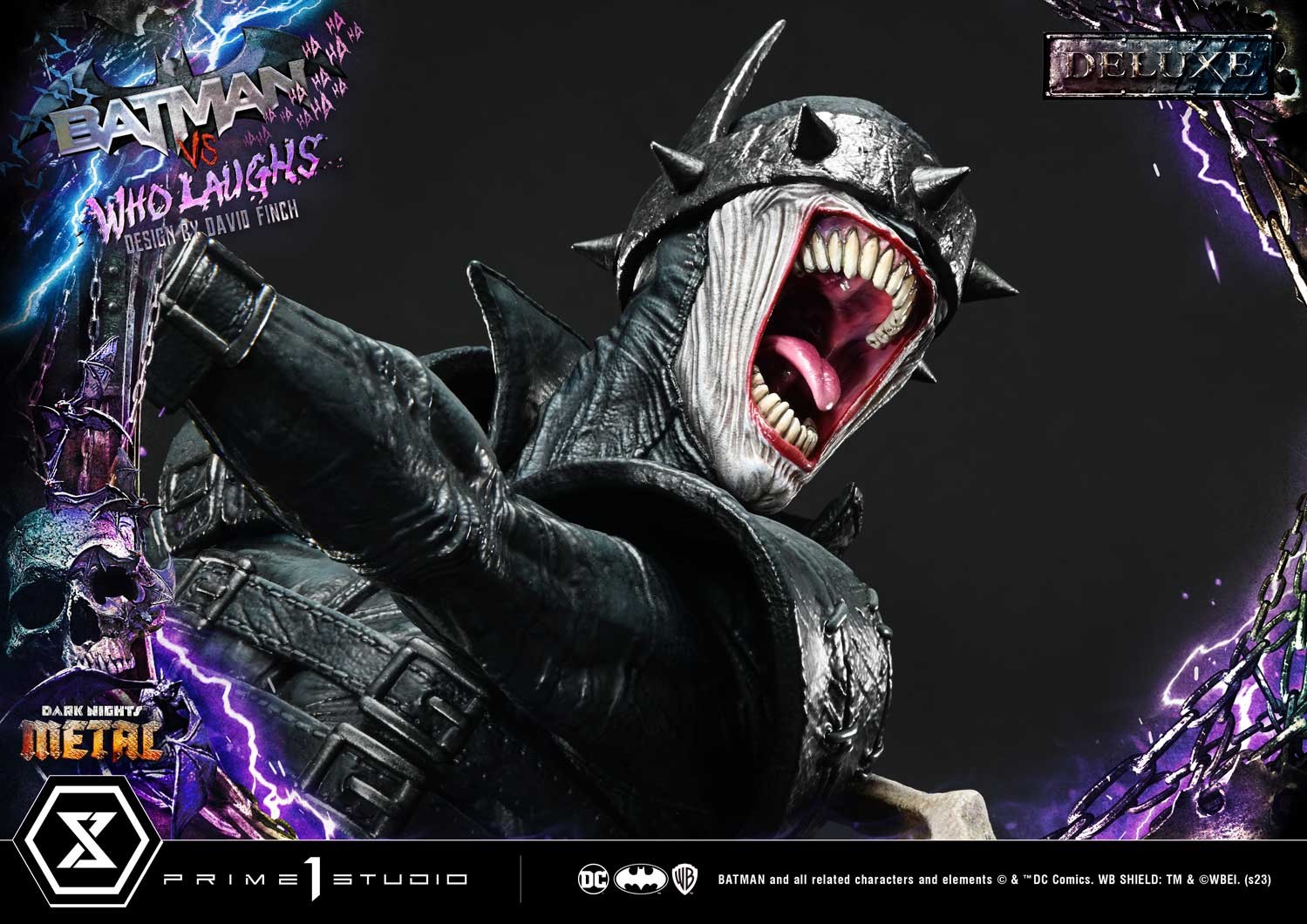 DC Comics Batman vs Batman Who Laughs (Deluxe Version) Quarter Scale Statue  (Prototype Shown) View 6