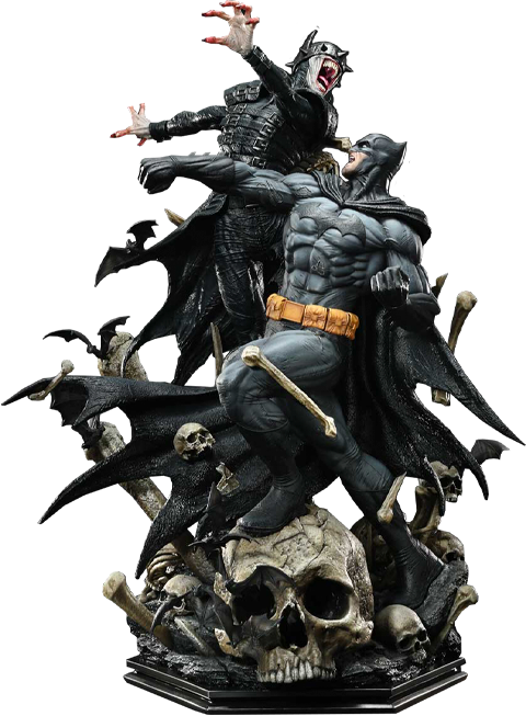DC Comics Batman vs Batman Who Laughs (Deluxe Version) Quarter Scale Statue  (Prototype Shown) View 18