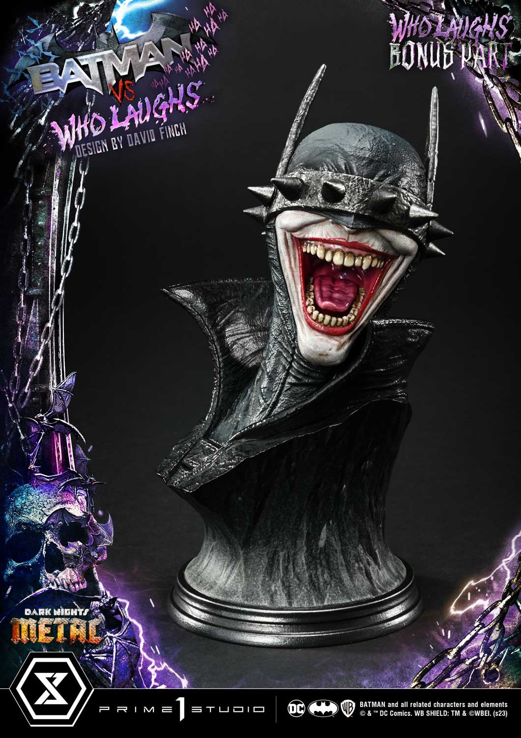 DC Comics Batman vs Batman Who Laughs (Deluxe Bonus Version) Quarter Scale Statue  (Prototype Shown) View 6
