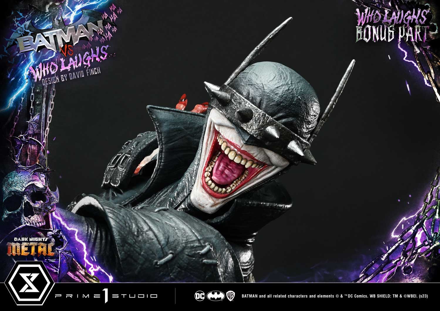 DC Comics Batman vs Batman Who Laughs (Deluxe Bonus Version) Quarter Scale Statue  (Prototype Shown) View 7