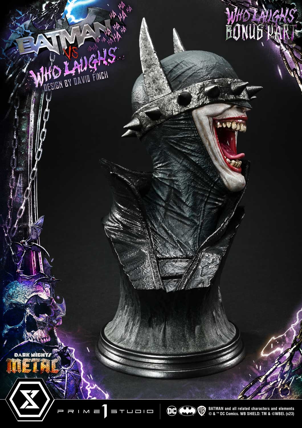 DC Comics Batman vs Batman Who Laughs (Deluxe Bonus Version) Quarter Scale Statue  (Prototype Shown) View 10