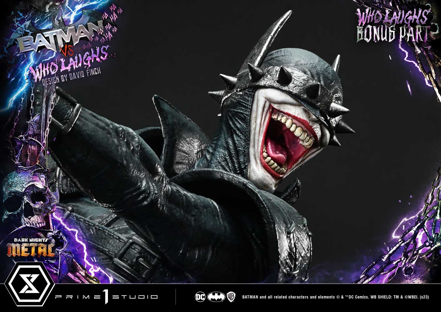 DC Comics Batman vs Batman Who Laughs (Deluxe Bonus Version) Quarter Scale Statue  (Prototype Shown) View 12
