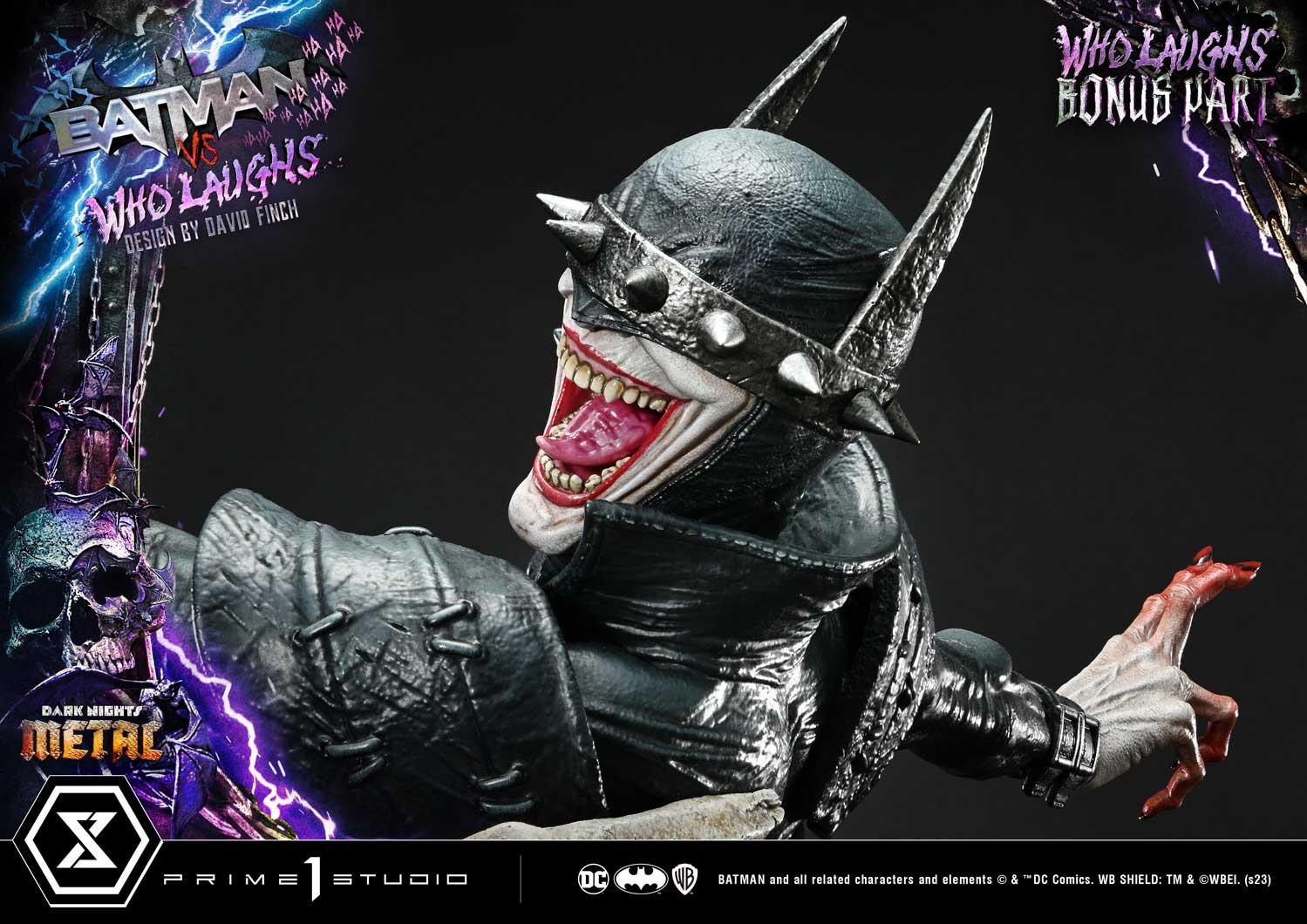 DC Comics Batman vs Batman Who Laughs (Deluxe Bonus Version) Quarter Scale Statue  (Prototype Shown) View 13