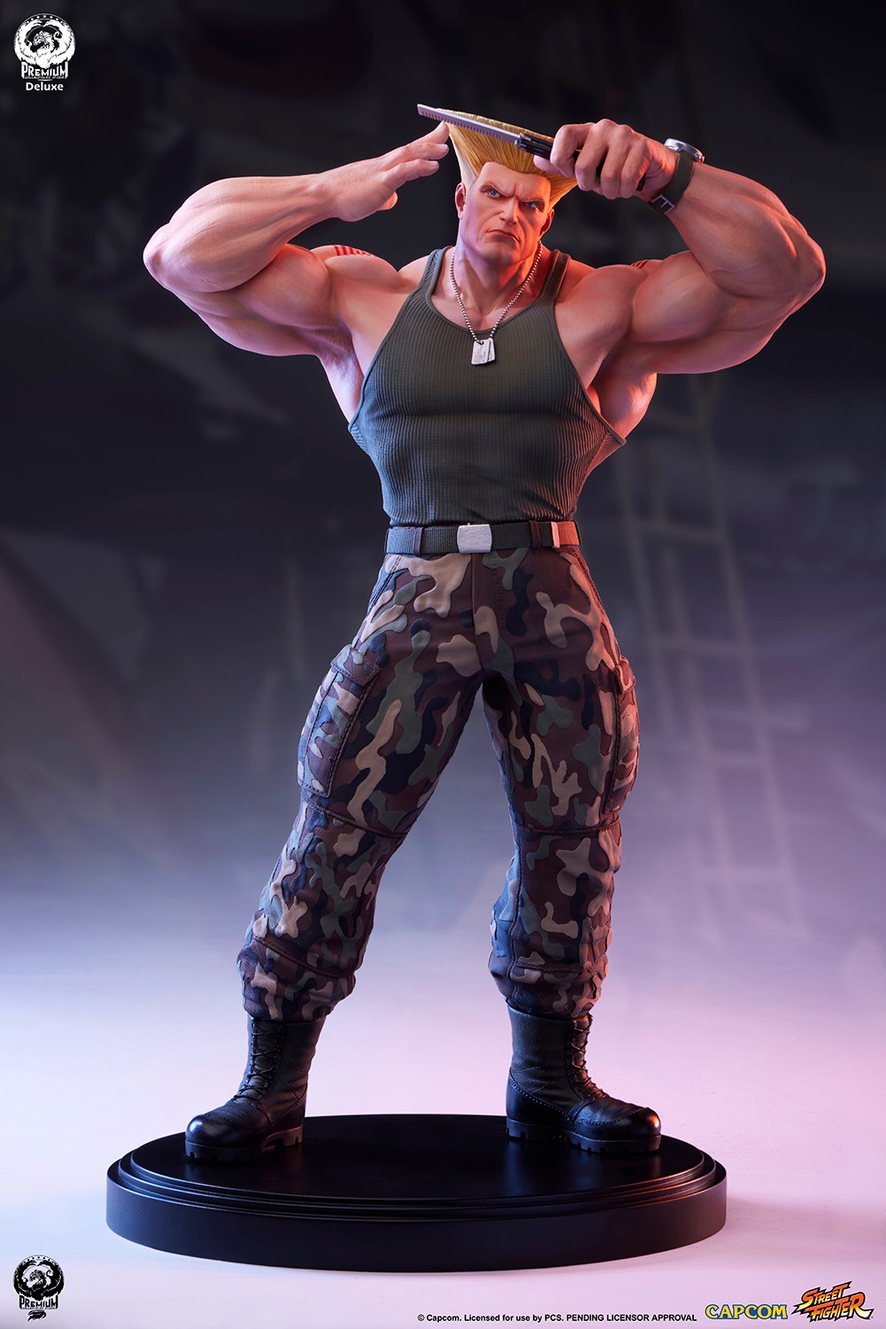 Street Fighter Guile Deluxe Edition Quarter Scale Statue  (Prototype Shown) View 1
