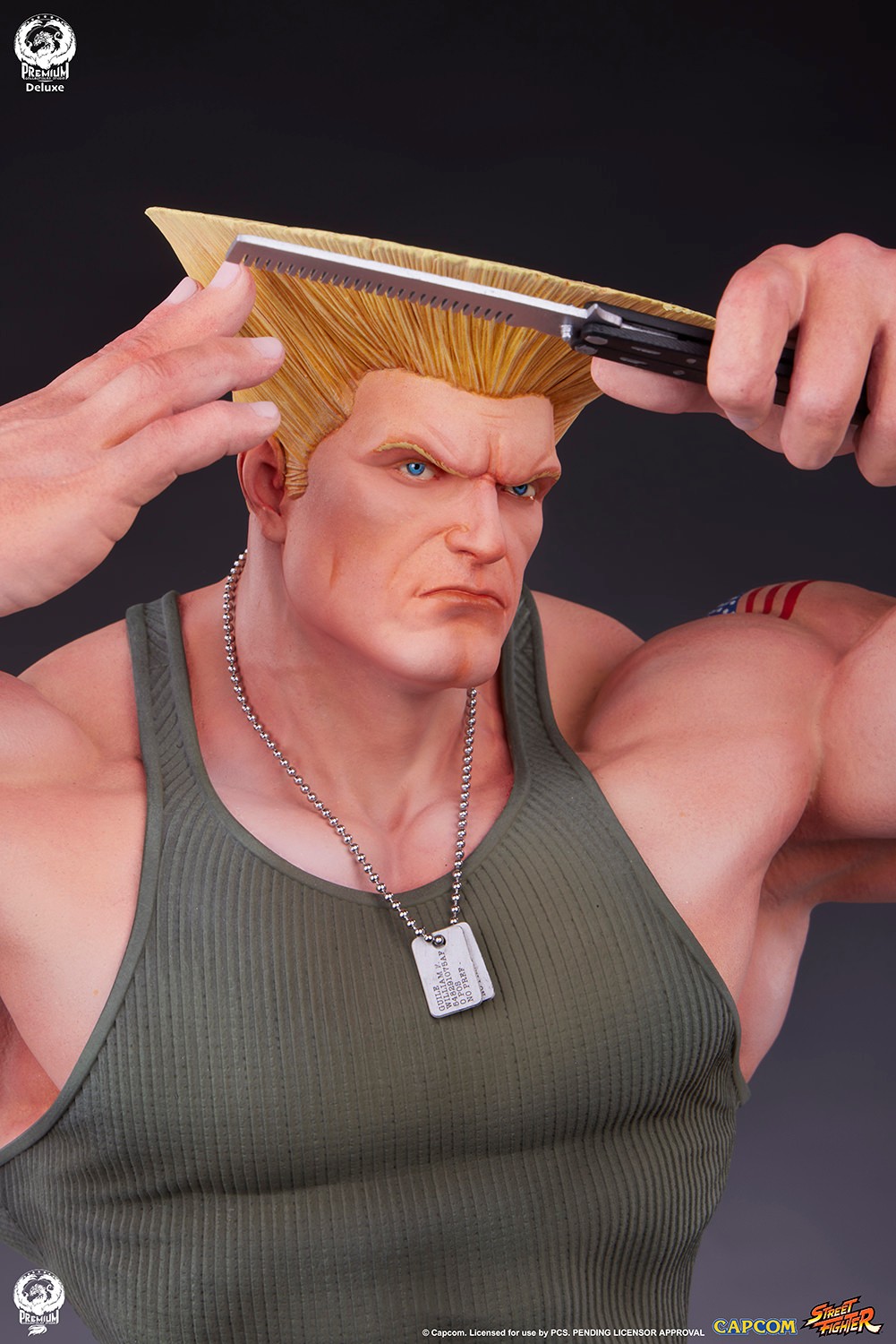 Street Fighter Guile Deluxe Edition Quarter Scale Statue  (Prototype Shown) View 14