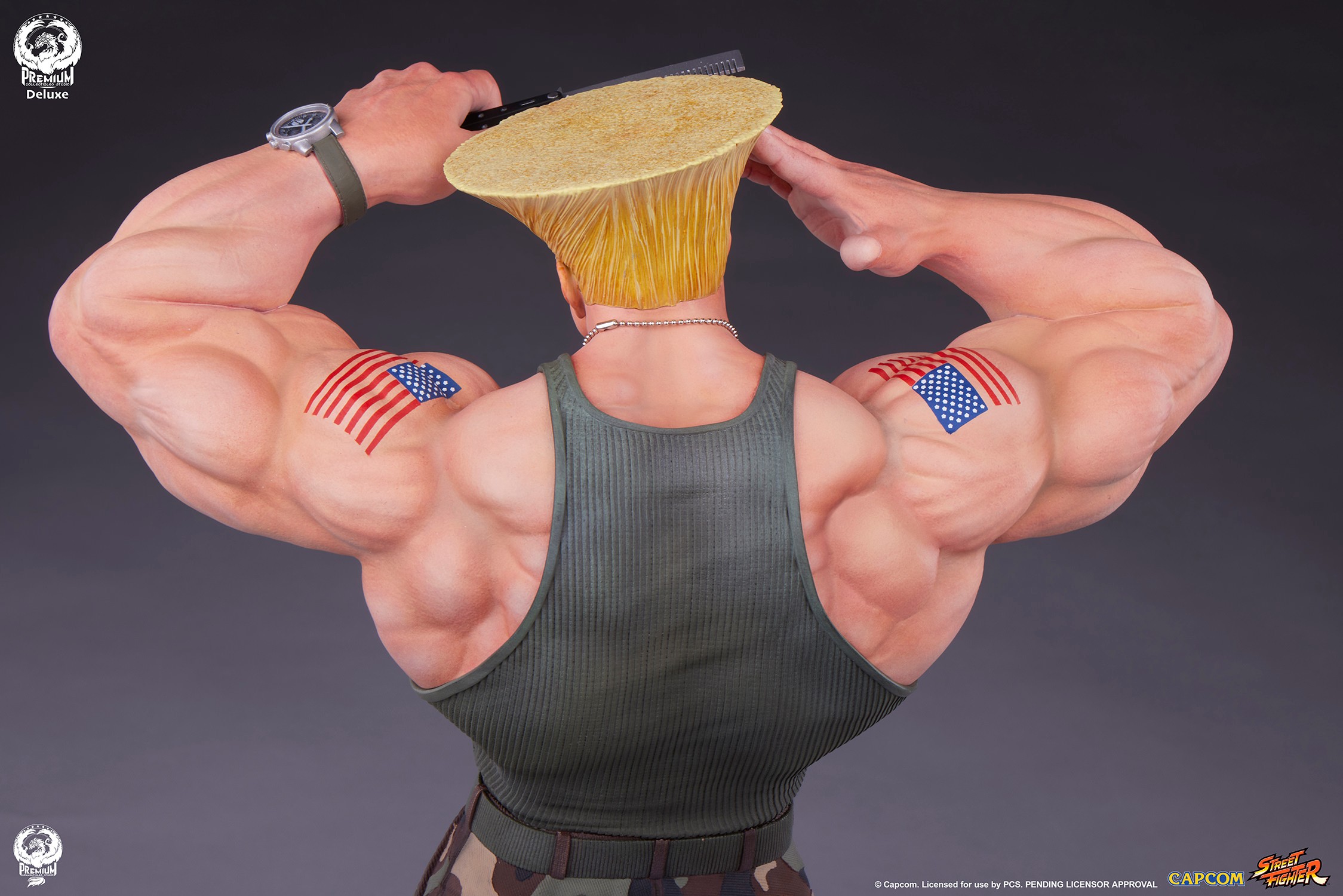 Street Fighter Guile Deluxe Edition Quarter Scale Statue  (Prototype Shown) View 19
