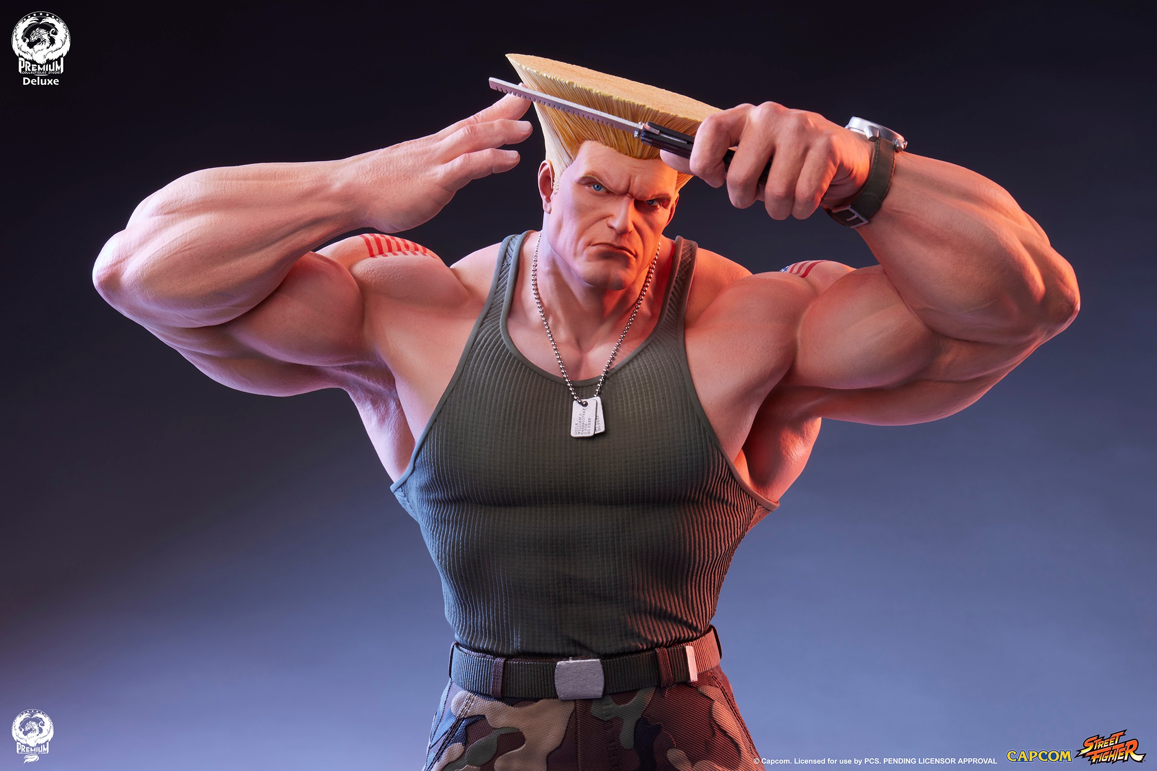 Street Fighter Guile Deluxe Edition Quarter Scale Statue  (Prototype Shown) View 23