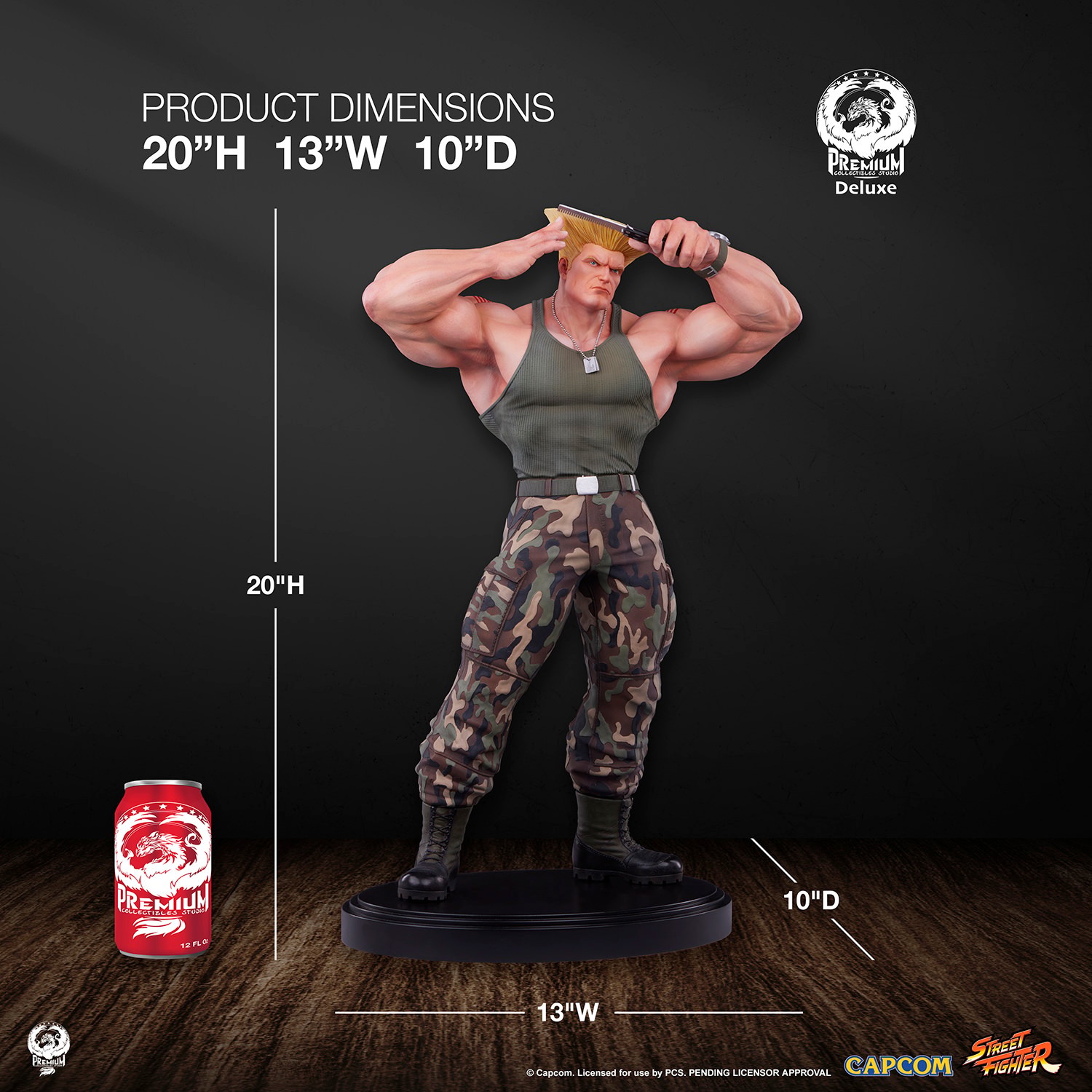 Street Fighter Guile Deluxe Edition Quarter Scale Statue  (Prototype Shown) View 25