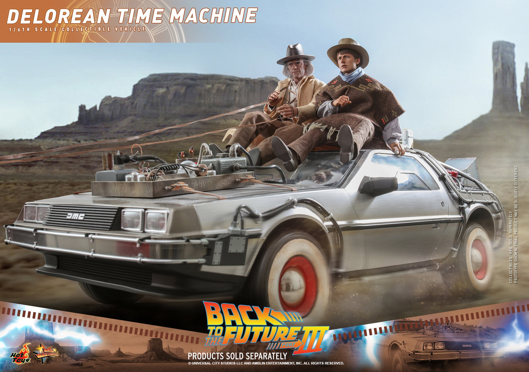 DeLorean Time Machine Sixth Scale Figure Accessory by Hot Toys