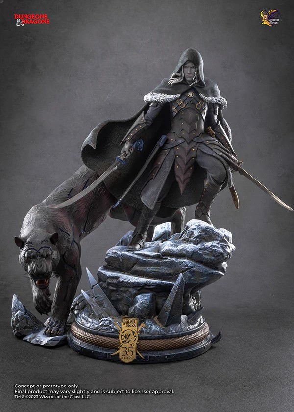 Dungeons & Dragons Drizzt Do'Urden Statues  (Prototype Shown) View 13