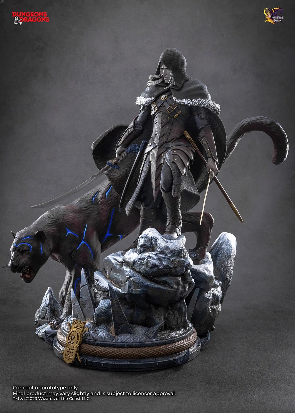 Dungeons & Dragons Drizzt Do'Urden Statues  (Prototype Shown) View 18
