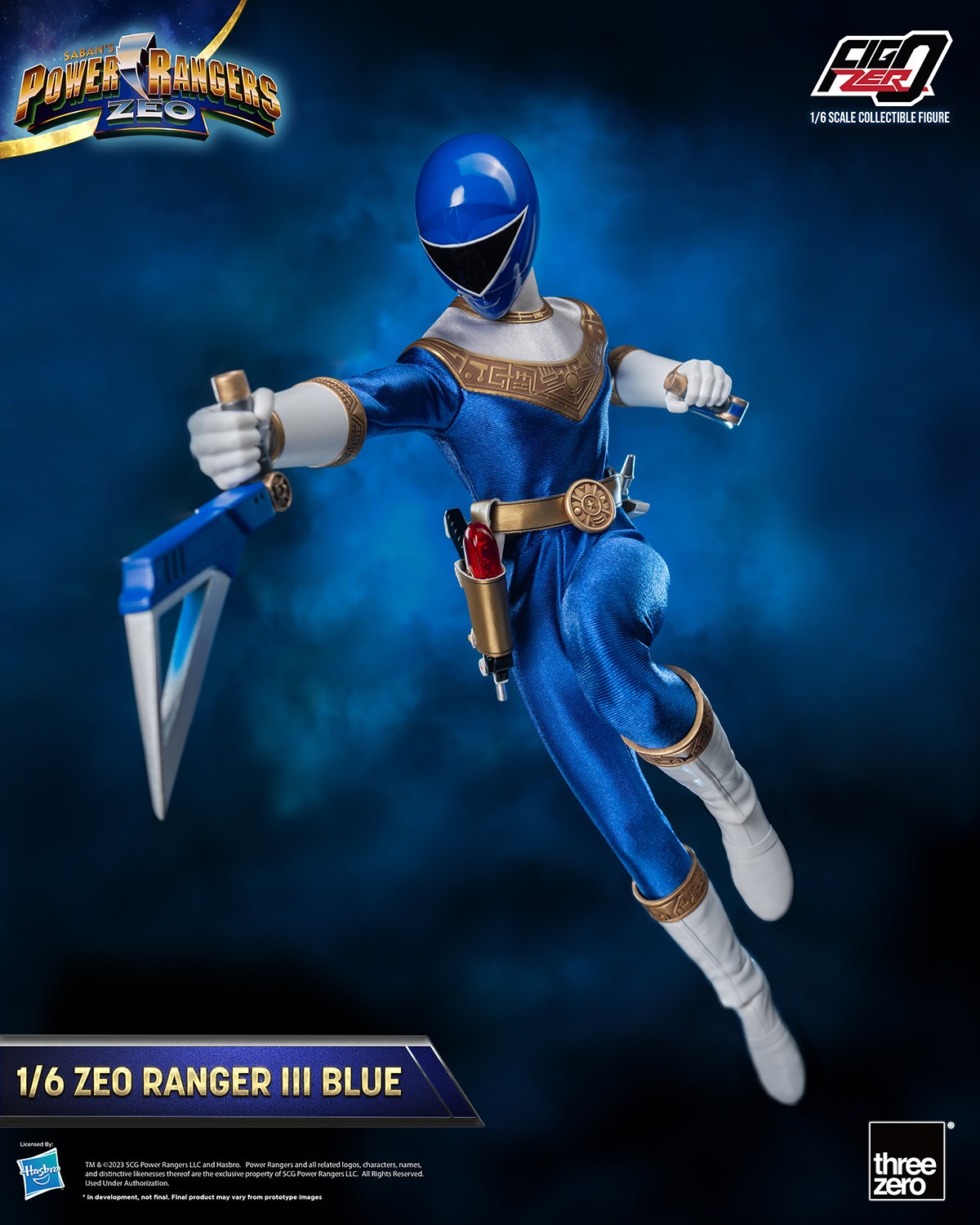 Zeo Ranger III Blue Sixth Scale Figure by Threezero Zeo Ranger III Blue Sixth Scale Figure by Threezero