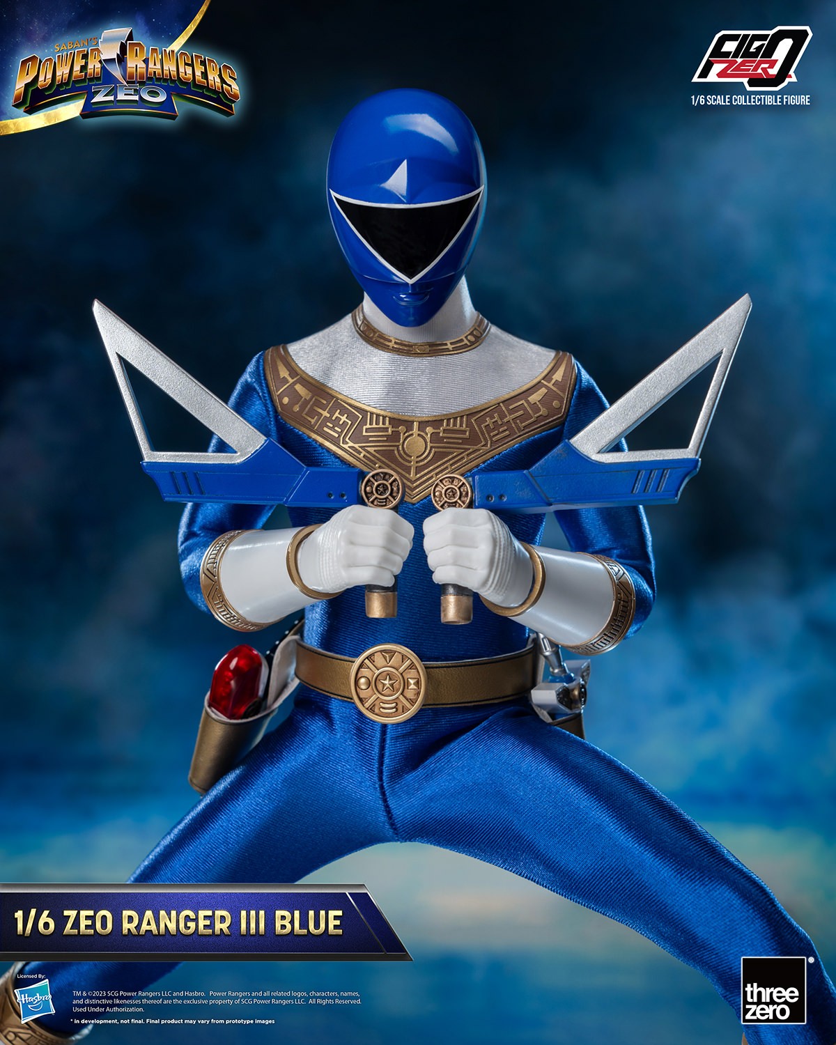 結婚祝い Ranger Zeo III Threezero by Figure Scale Sixth Blue デュエルマスターズ