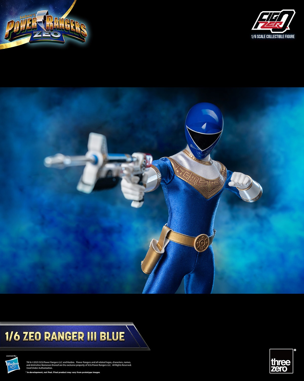 Zeo Ranger III Blue Sixth Scale Figure by Threezero