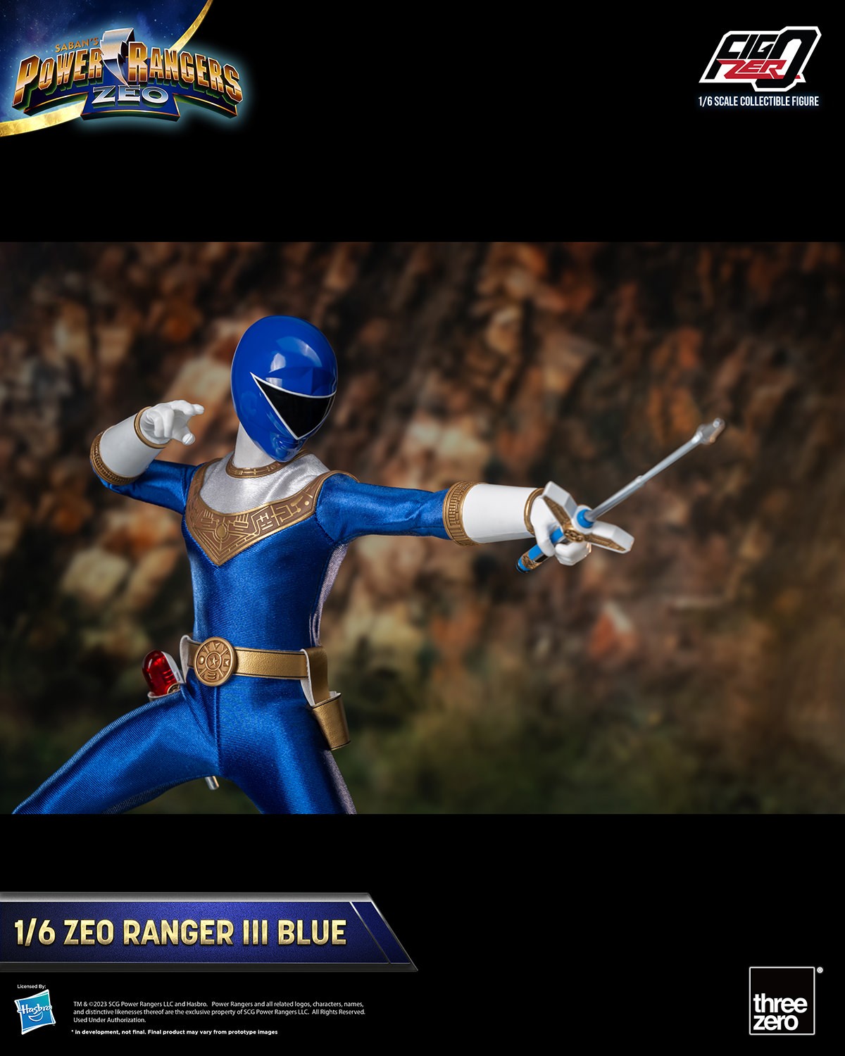 Zeo Ranger III Blue Sixth Scale Figure by Threezero Zeo Ranger III Blue Sixth Scale Figure by Threezero