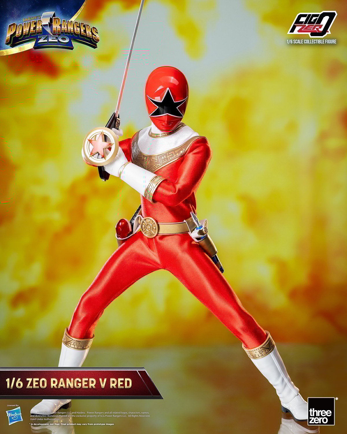【海外輸入】 Zeo Sideshow | Threezero by Figure Scale Sixth Red V Ranger キン肉マン