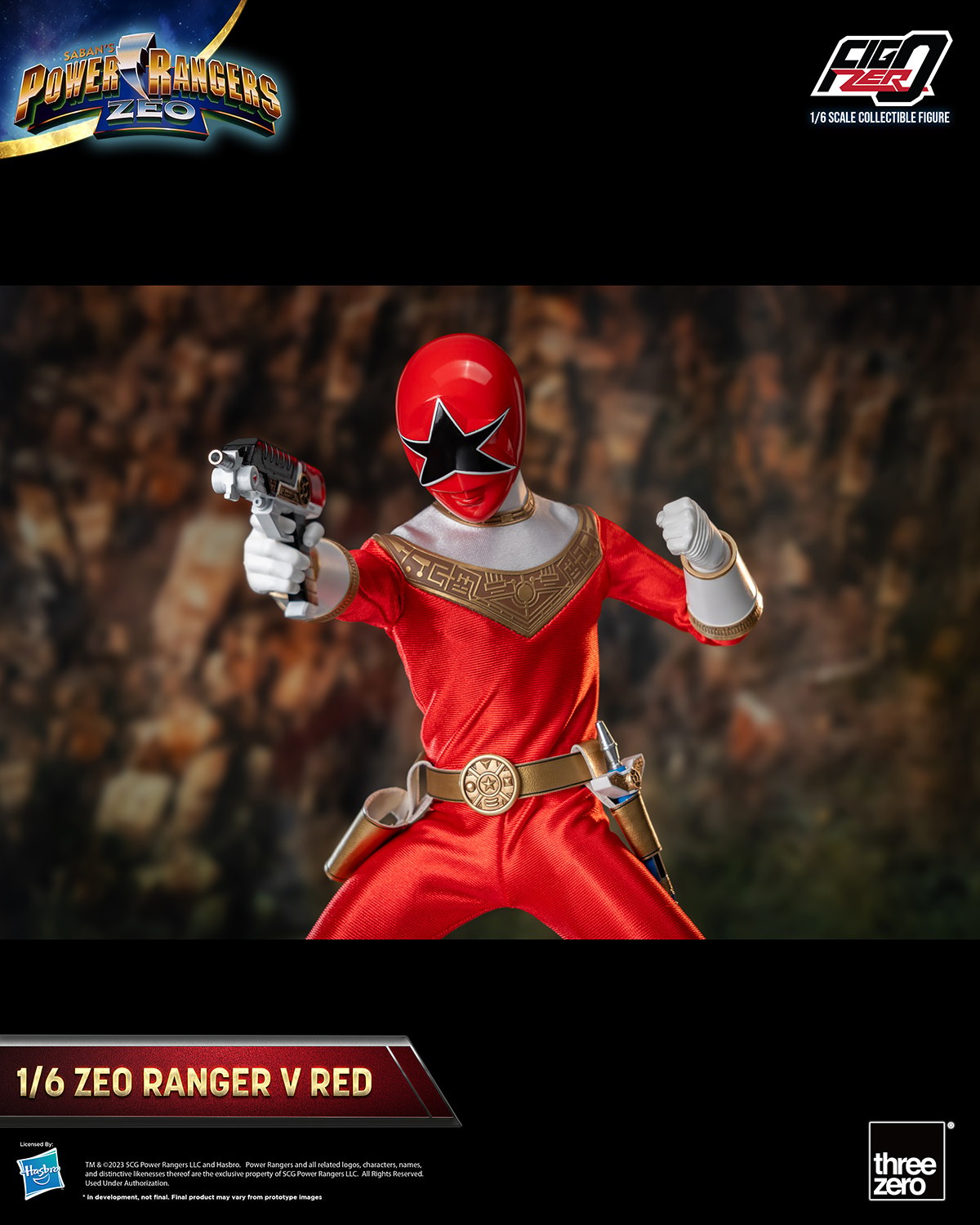 Power Rangers Zeo Zeo Ranger V Red Sixth Scale Figure  (Prototype Shown) View 7