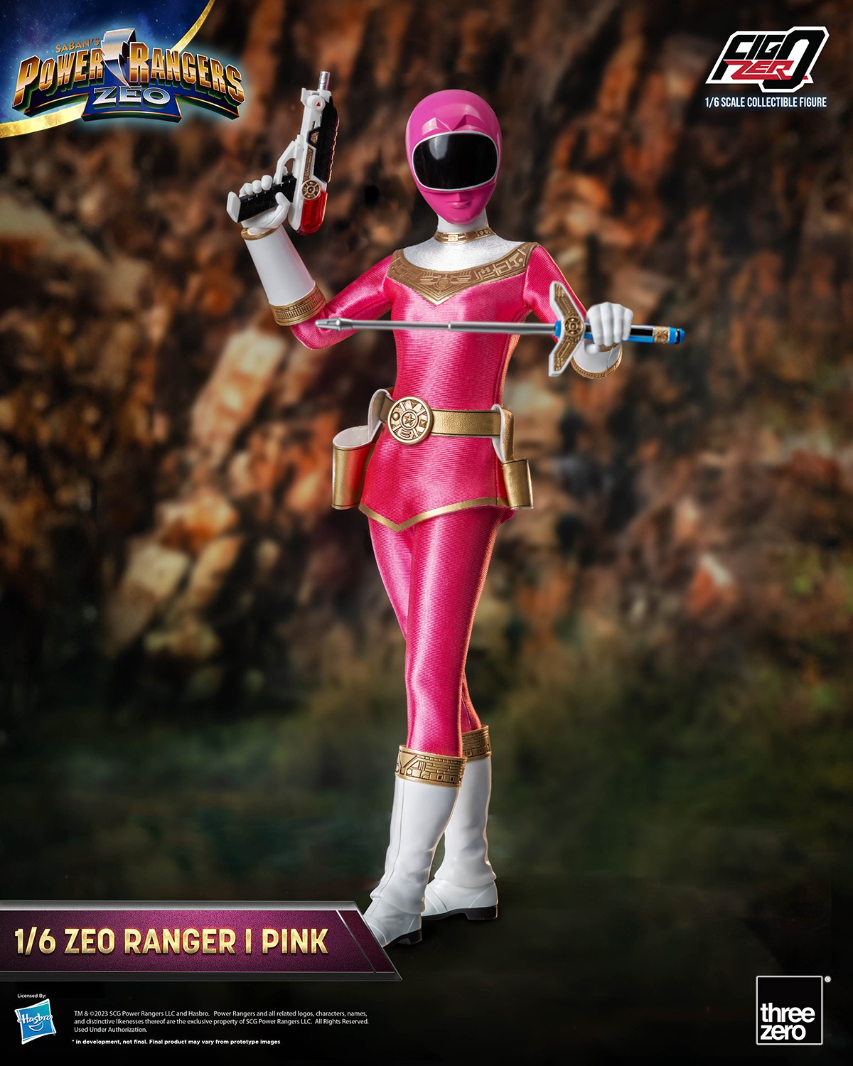 Power Rangers Zeo Zeo Ranger I Pink Sixth Scale Figure  (Prototype Shown) View 5