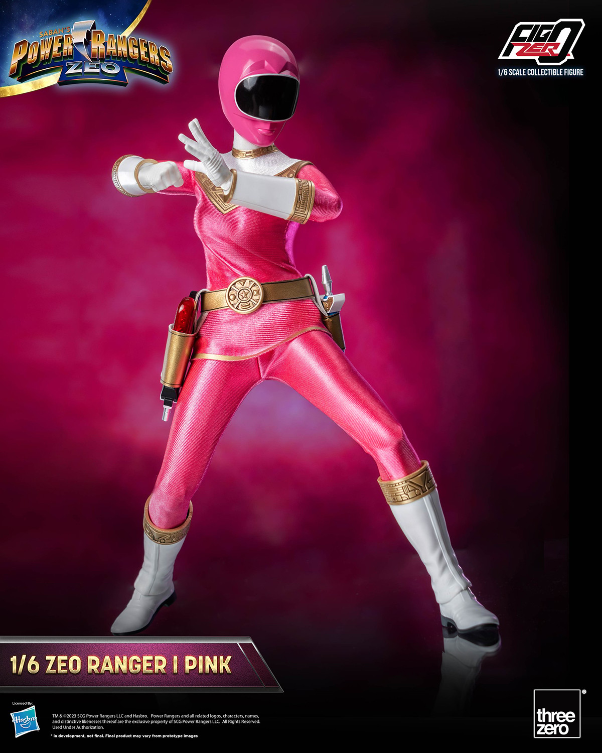Power Rangers Zeo Zeo Ranger I Pink Sixth Scale Figure  (Prototype Shown) View 9