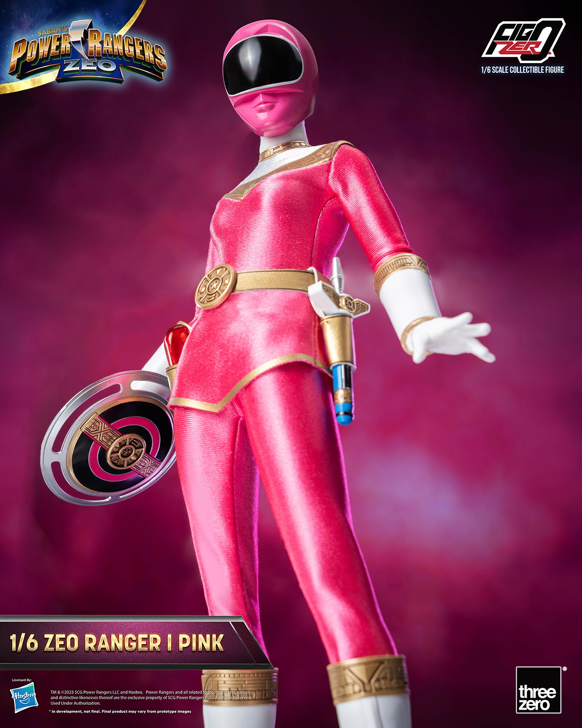 Power Rangers Zeo Zeo Ranger I Pink Sixth Scale Figure  (Prototype Shown) View 10