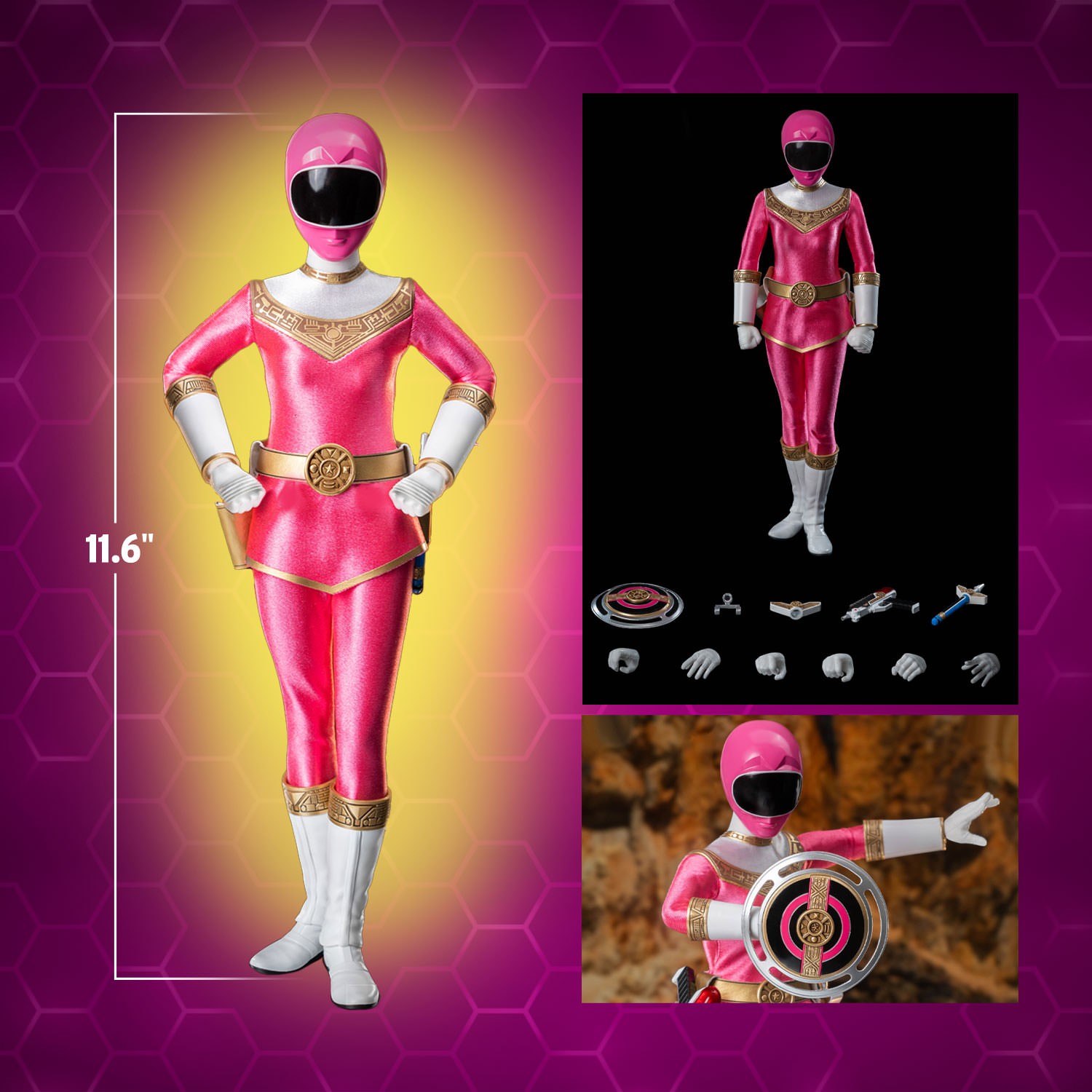 Zeo Ranger I Pink Sixth Scale Figure by Threezero | Sideshow
