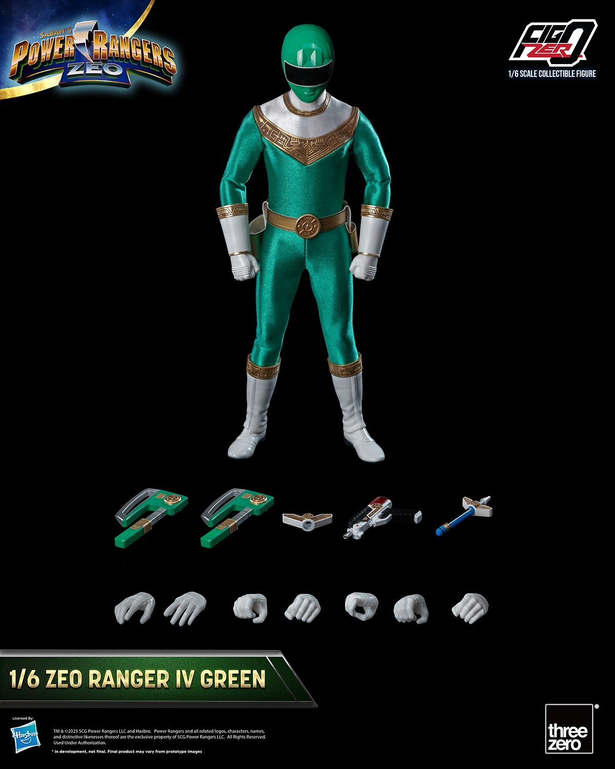 Zeo Ranger IV Green Sixth Scale Figure by Threezero